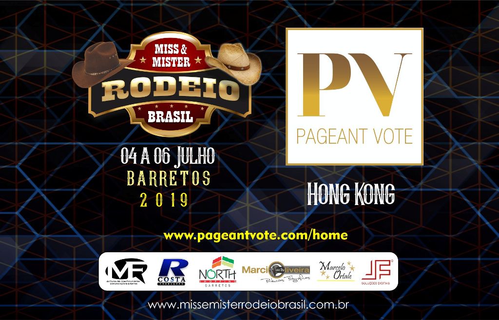 Miss & Mister Rodeio Brasil 2019 terá votação on-line com site de Hong Kong