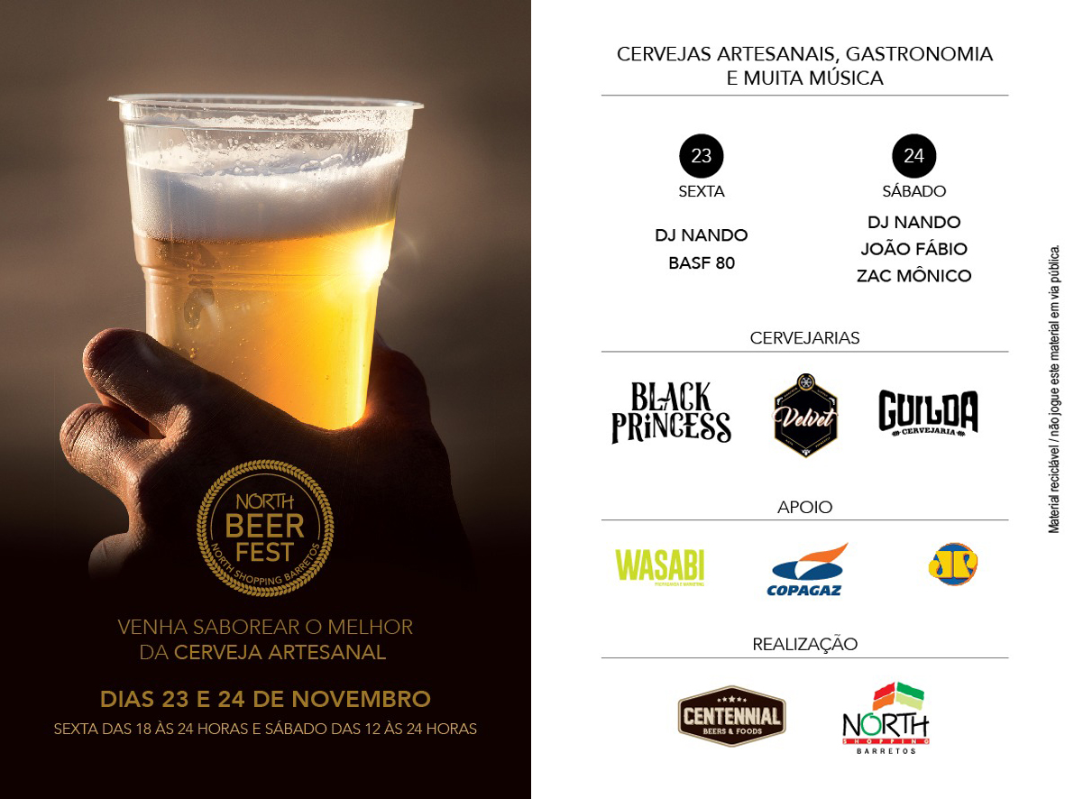 North Beer Fest traz o melhor da cerveja artesanal, música e descontração