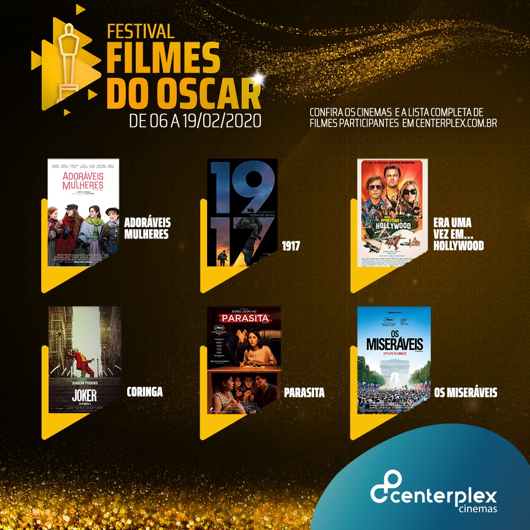 Festival Filmes do Oscar traz indicados para o Centerplex North Shopping