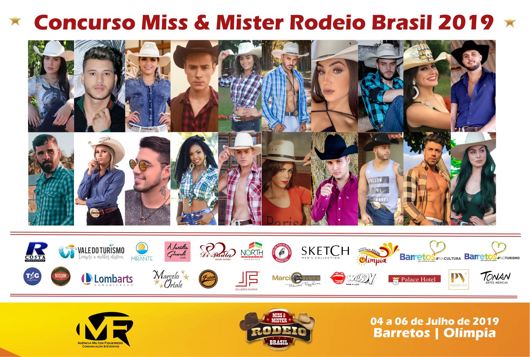 Conheça os participantes do Concurso Miss & Mister Rodeio Brasil 2019
