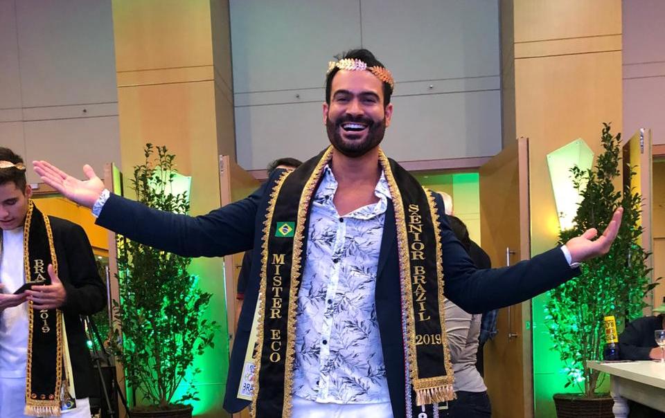 Paulista é eleito Mister Eco Sênior Brazil 2019